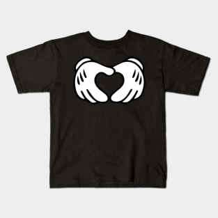 Gloved Love Hands Kids T-Shirt